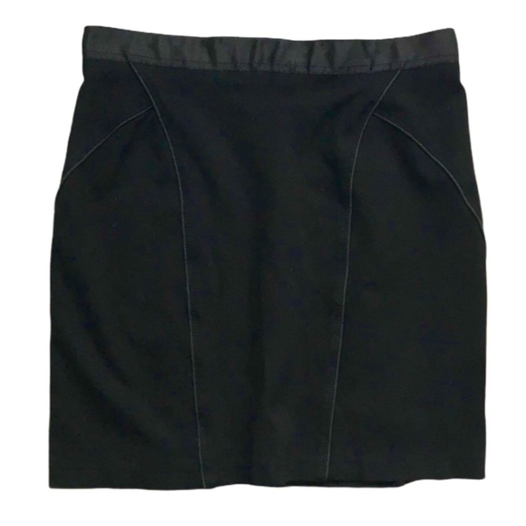 Kenar black skirt with piping & ribbon trim 2 10 - Picture 1 of 7